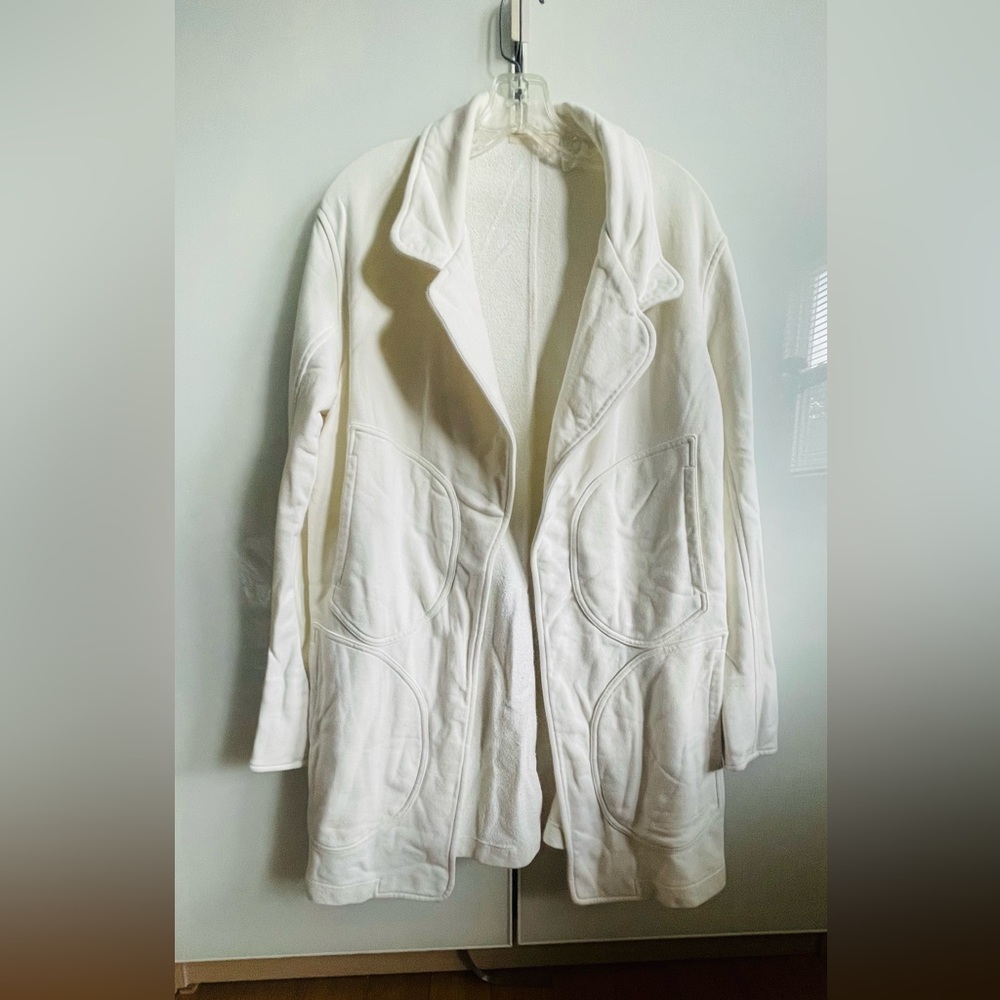 M Everlast for Norma Kamali Chic White Women's Blazer